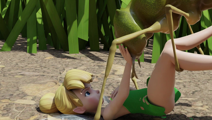 Tinker Bell Gets Bred By A Giant Caterpillar