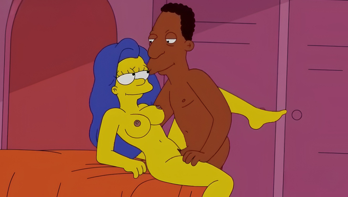 Marge Simpson Invites Carl Carlson Over To Fuck In The Bedroom