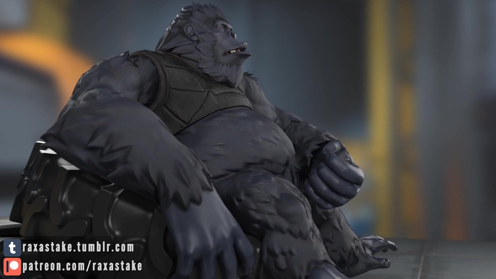 Winston Jerks Off His Big Cock While Sitting On A Big Tire