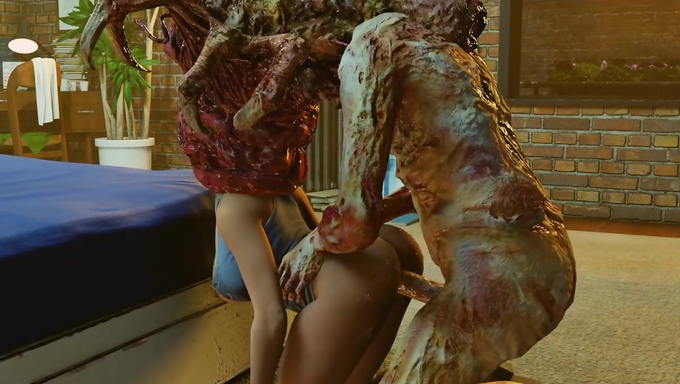 Jill Valentine Gets Banged By A Monster While Being Devoured