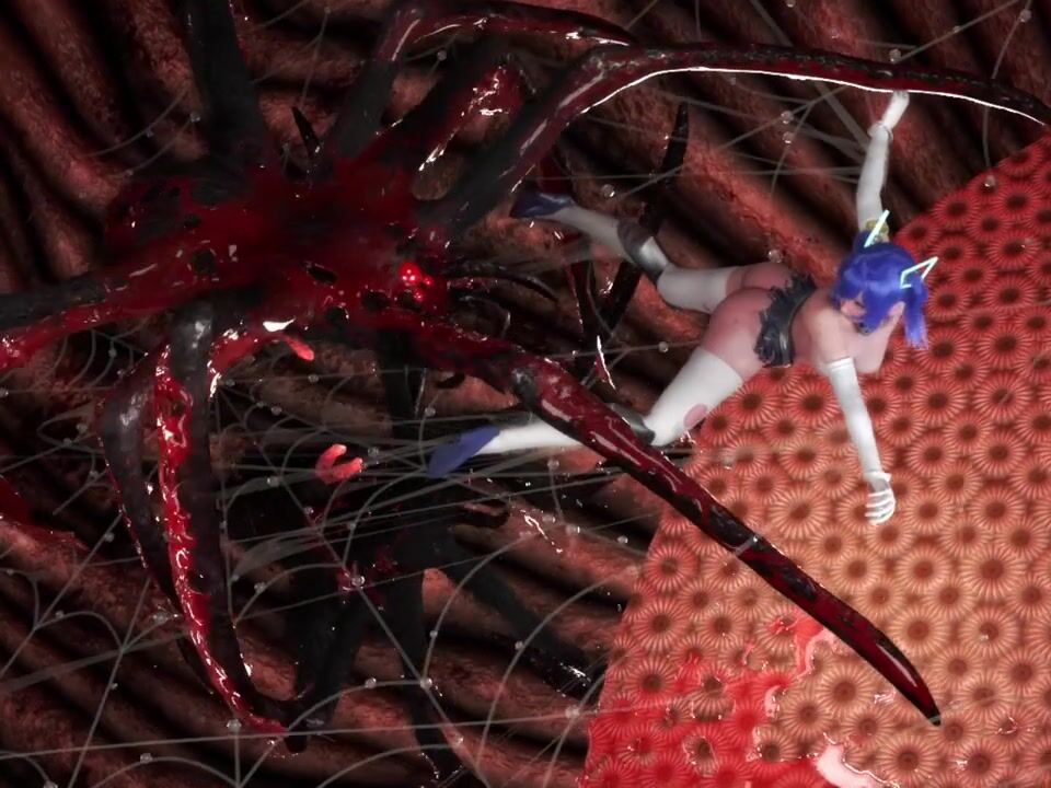 Busty Ulala Gets Her Tiny Holes Brutally Penetrated By A Giant Spider