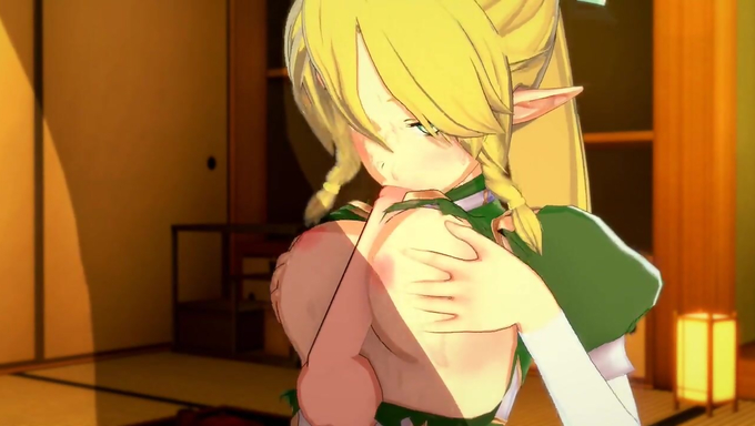 Busty Leafa Takes A Heavy Creampie From An Invisible Man