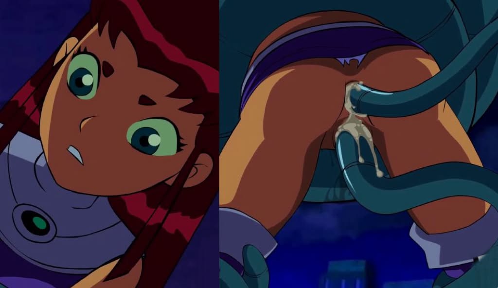 Raven And Starfire Get Their Holes Brutally Creampied By Commander Uehara Daizo\