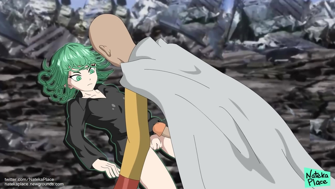 Tatsumaki Gets Filled With Saitama’s Cum Outdoors