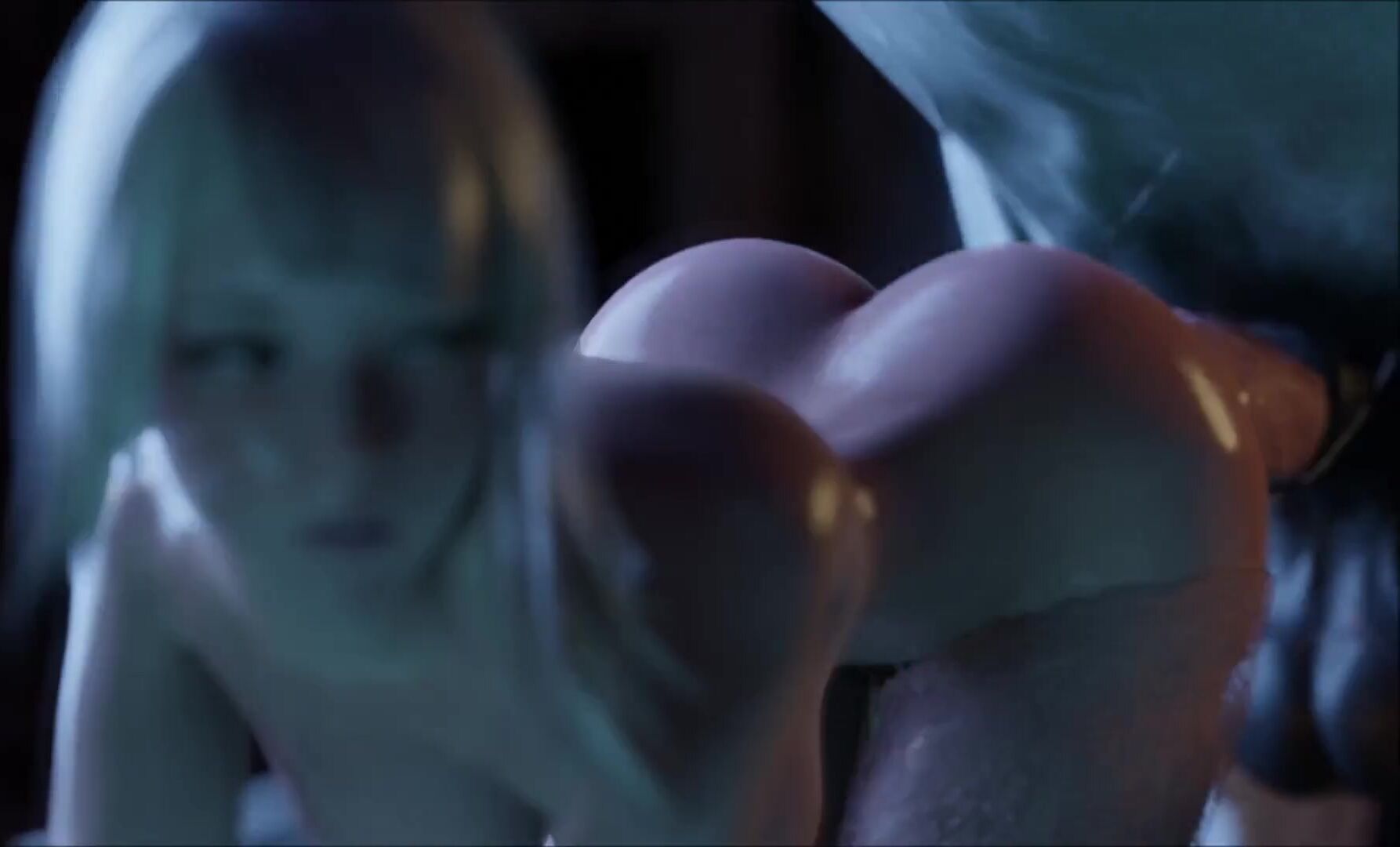 Samus Aran Gets Pounded Roughly By A Huge Horse In A Dark Area