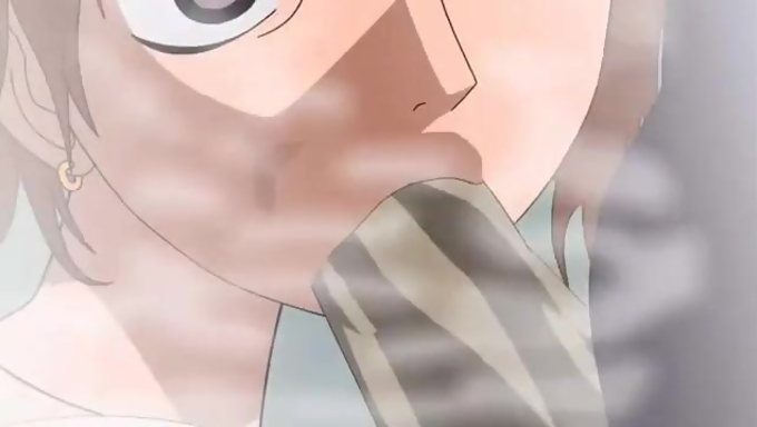 Nami's Steamy Bath Turns Into A Furry Blowjob Session