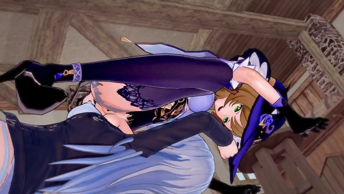 Futa Lisa Minci Fucks Another Witch And Dominates Inside The Tavern