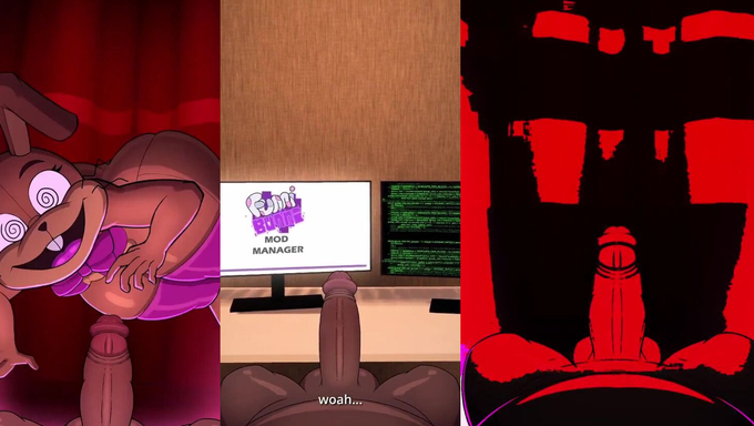 Thick Ass Glitchtrap Quickly Rides A Huge Cock For Fun