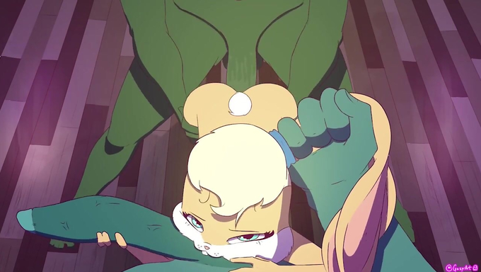 Lola Bunny Gets Her Holes Penetrated By Two Monster Cocks