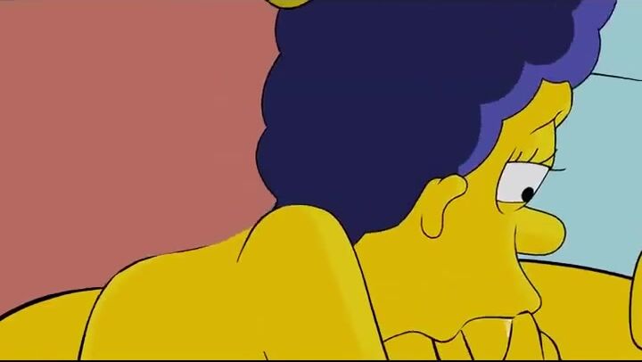 Homer Simpson Deeply Fills Marge Simpson’s Pussy On The Bed