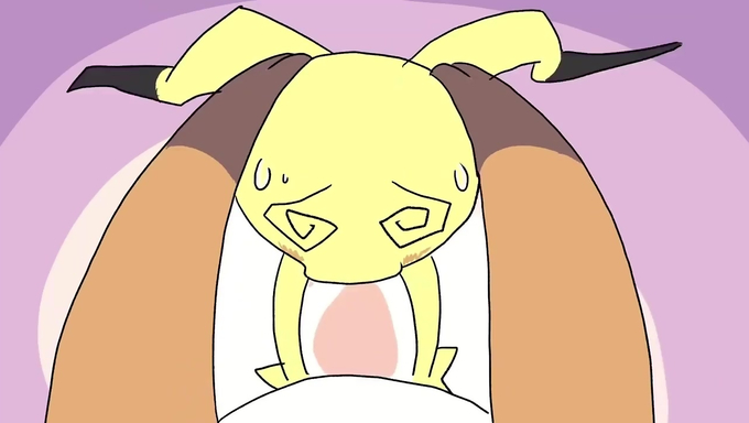 Mimikyu Gets On Top Of Raichu And Drains His Cock