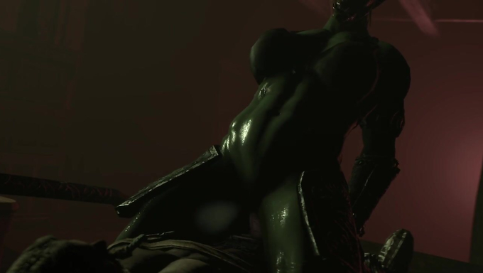 Busty Orc Girl Enjoys A Hot Cowgirl Sex With A Human Cock