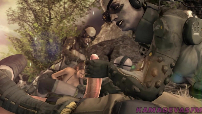 The Skulls Capture Quiet And Big Boss And Gangbang Them In The Forest