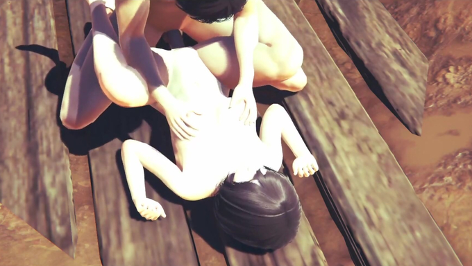 Mikasa And Annie Share A Cock In A Threesome