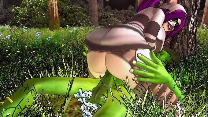 Kokoro Rides An Ogre's Dick In The Forest