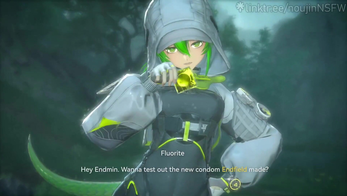 Fluorite Tries On A New Condom With Endministrator In The Rain