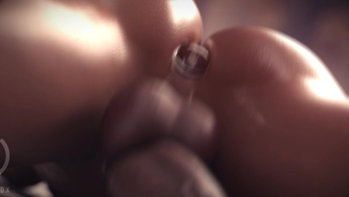 Horny Futa Babe Takes A Huge Cumshot While Wearing A Buttplug