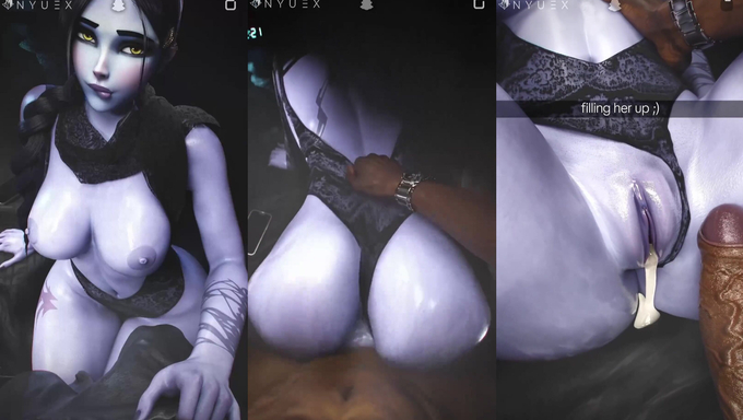 Busty Widowmaker Gets Creampied By A BBC In A Close-Up POV