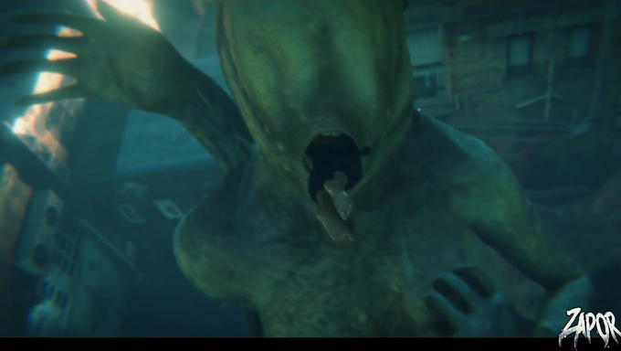 Ellie Williams And Jill Valentine Gets Eaten By A Giant Monster