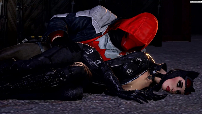Catwoman Gets Cum In Her Mouth After Being Knocked Out And Rammed