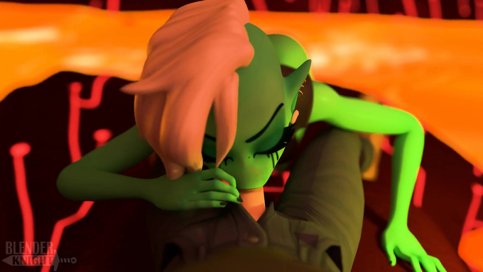 Lord Dominator Rides A Human Cock And Receives A Hot Creampie
