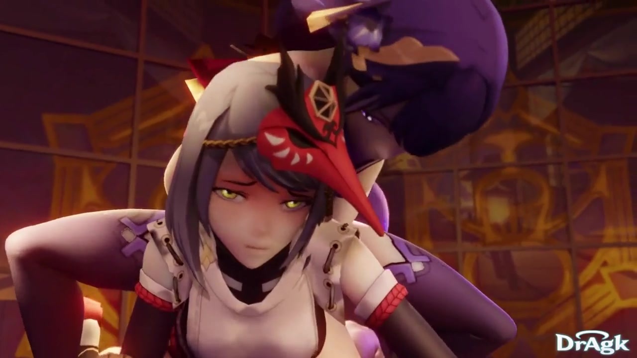 Raiden Ei And Her BF Screw Kujou Sara\