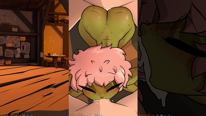 Nomo Sourgrove Handles Two Knights’ Cocks And Gets Spitroasted