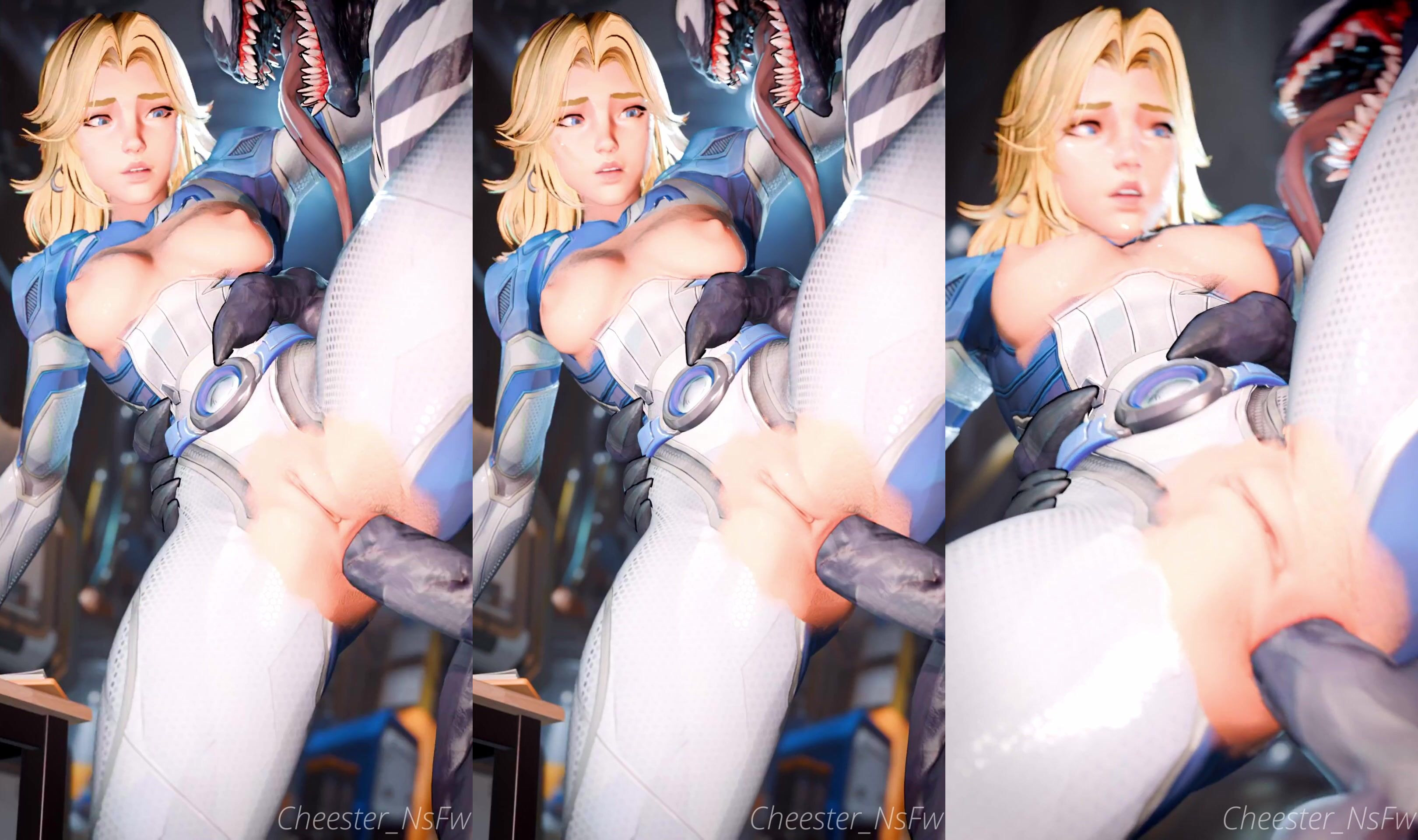 Sue Storm Gets Her Ass Destroyed By Venom\