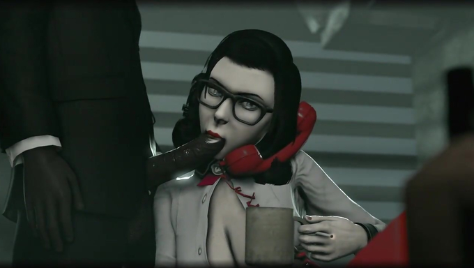 Elizabeth Comstock Drains A BBC While On A Phone Call