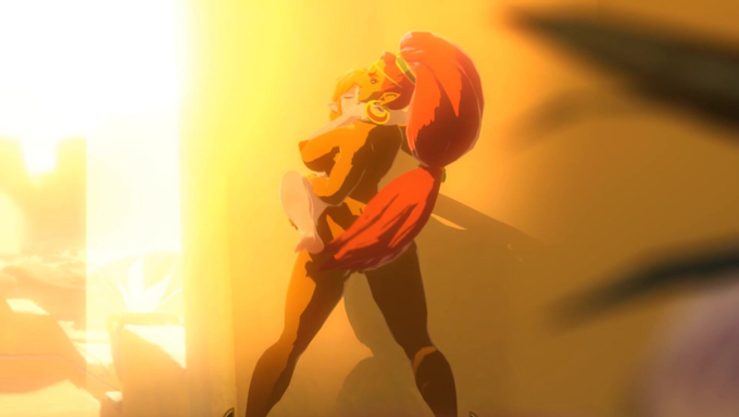 Princess Zelda Gets Fucked By Gerudo Woman's Artificial Futa Cock