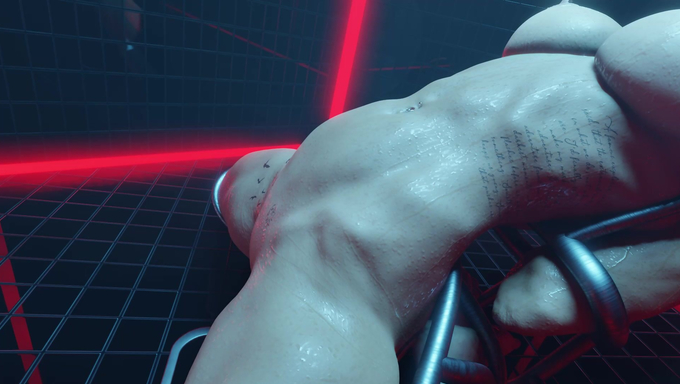 Lara Croft Gets Bound To A Sex Machine As The Dick Goes Too Deep In A Confinement Room