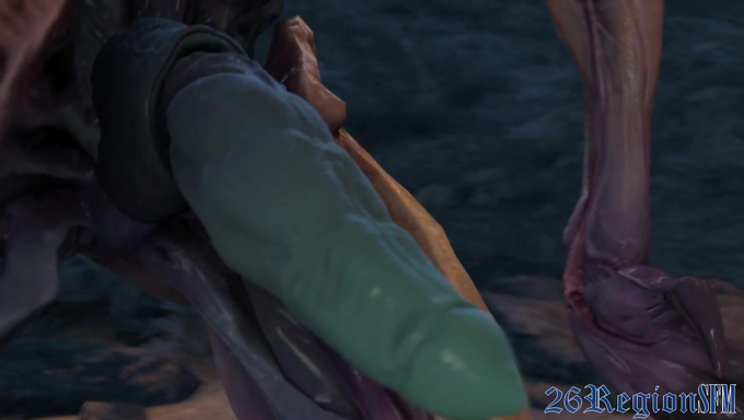 Blonde Samus Aran Gets Anal Fucked And A Boobjob In The Machinery Area