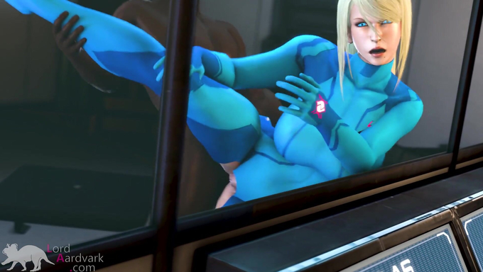 Samus Aran Gets Hooked On The Sex Experiment With A BBC