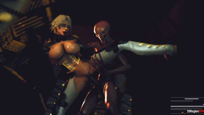 Bouncy Titted Christie Gets Her Tight Pussy Ravaged By An Alien Cock