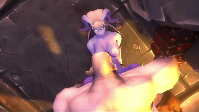 Female Draenei Gets Deeply Penetrated By A Massive Orc Cock