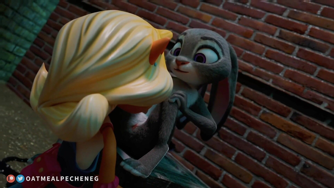 Judy Hopps Catches Coco Bandicoot And Screws Her Holes With A Bottle