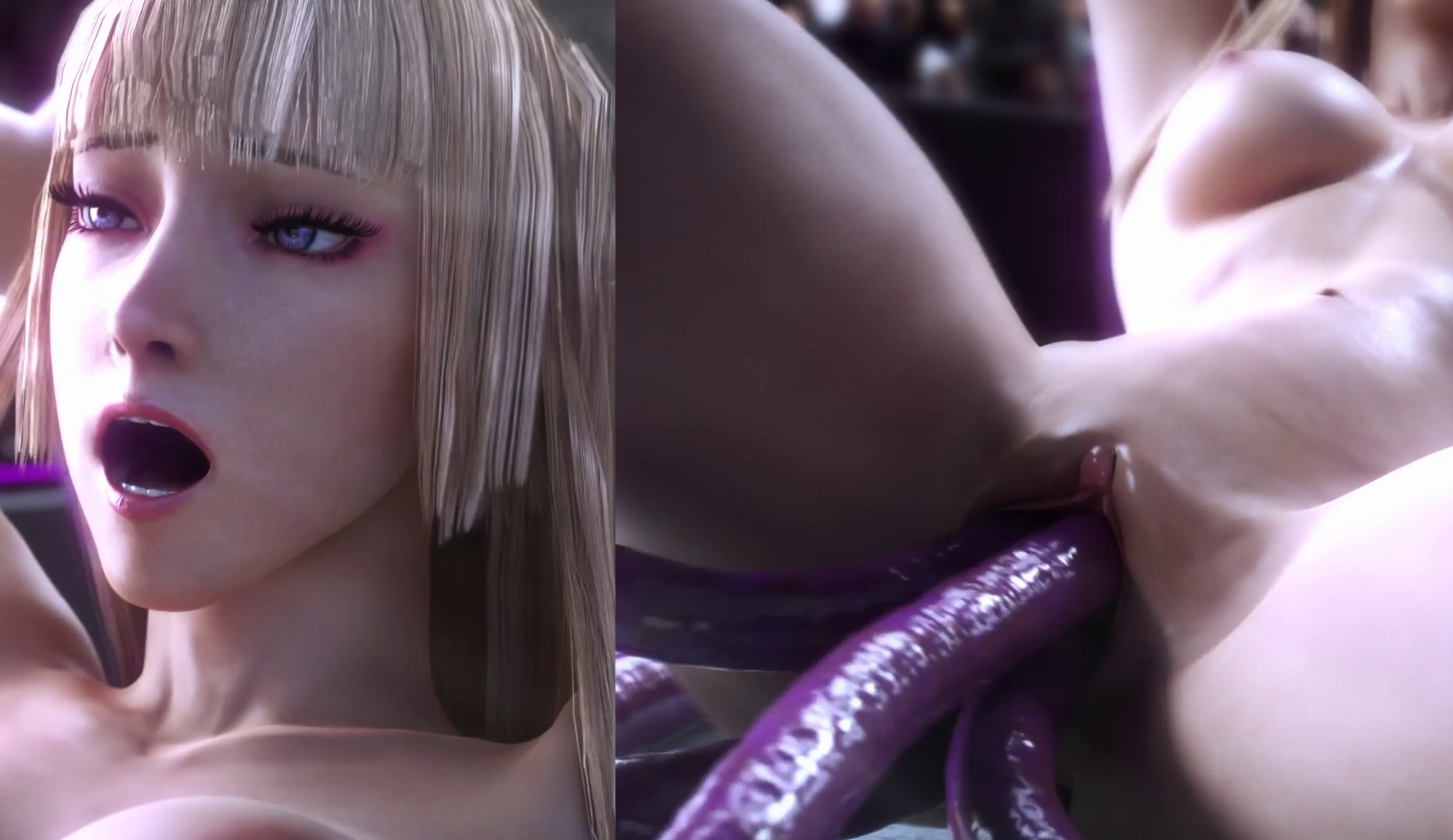 Lili Gets Impregnated By Tentacles In Front Of The Crowd