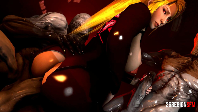 Busty Samus Aran Gets Teamed Up By Big Monster Cocks