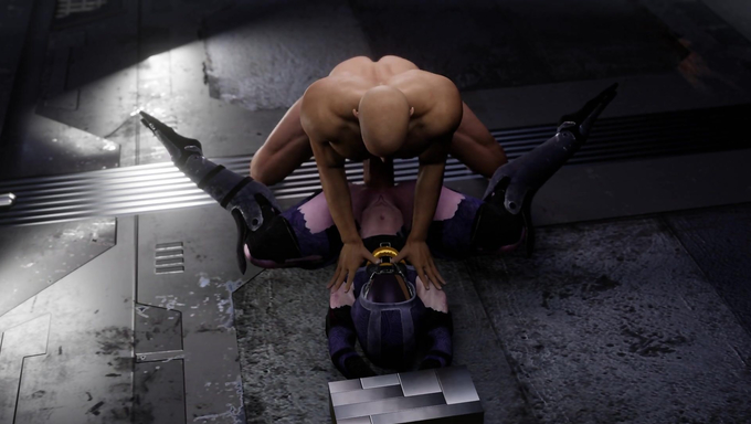 Tali'Zorah Spreads Her Legs And Gets Banged On The Ground