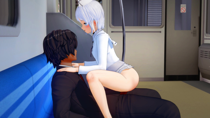 Lily Fucks A Passenger And Takes A Huge Creampie On The Train