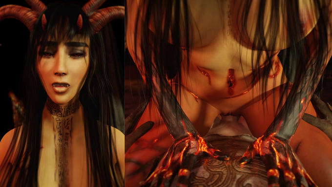 Hungry Demon Girl Xana The Succubus Rides Her Master’s Cock In The Dungeon