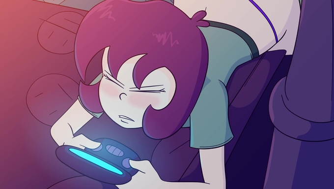 Gaz Membrane Gets Creampied By Zim While Gaming In Bed