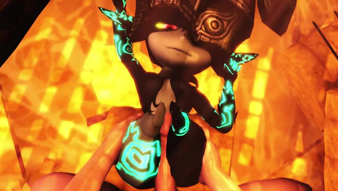 Midna Gives A Human A Thighjob Before Riding His Cock