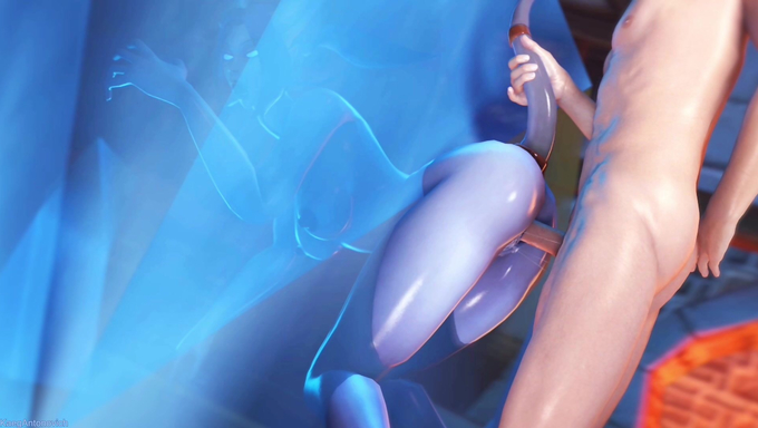 Draenei Gets Trapped In Ice And Plowed By A Human