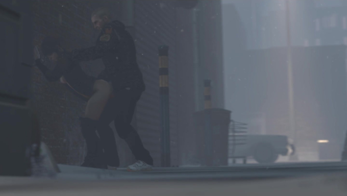 Jodie Holmes Gets Fucked After Being Pinned In An Alley
