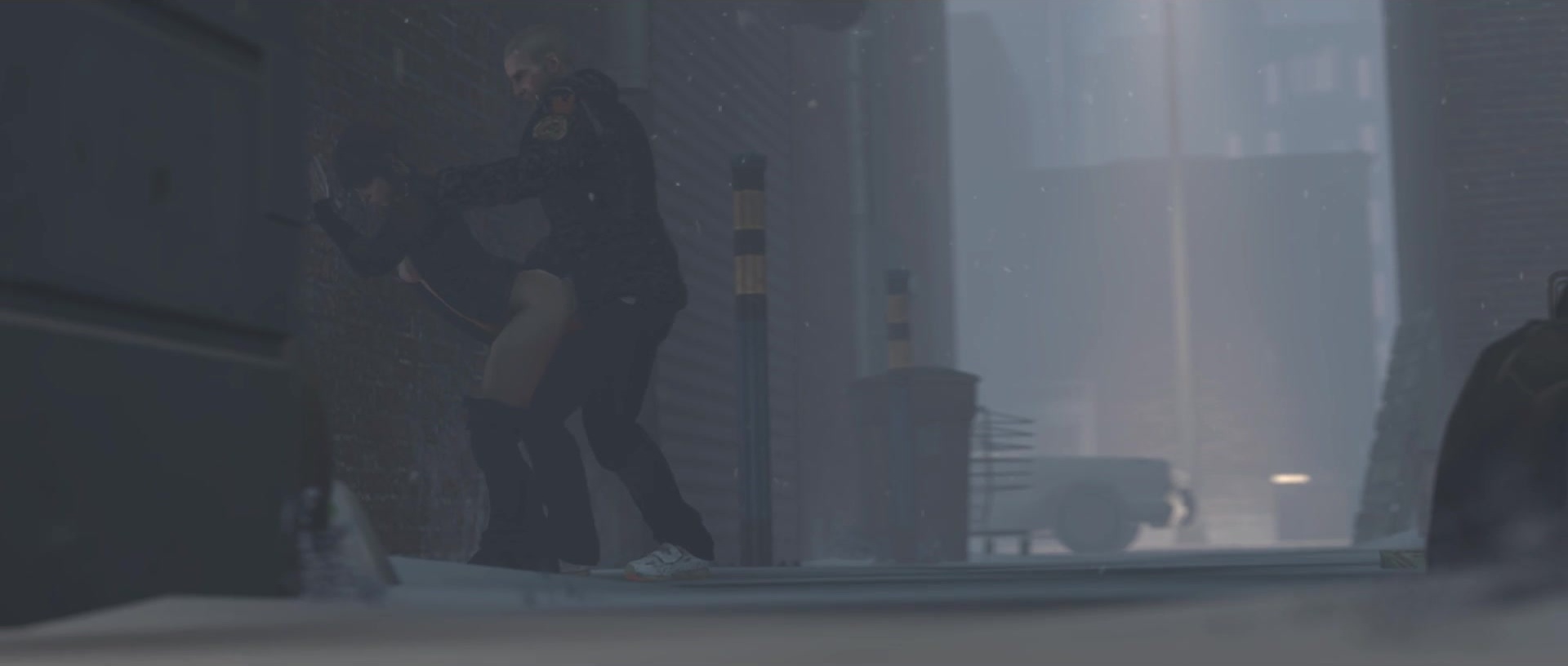 Jodie Holmes Gets Fucked After Being Pinned In An Alley