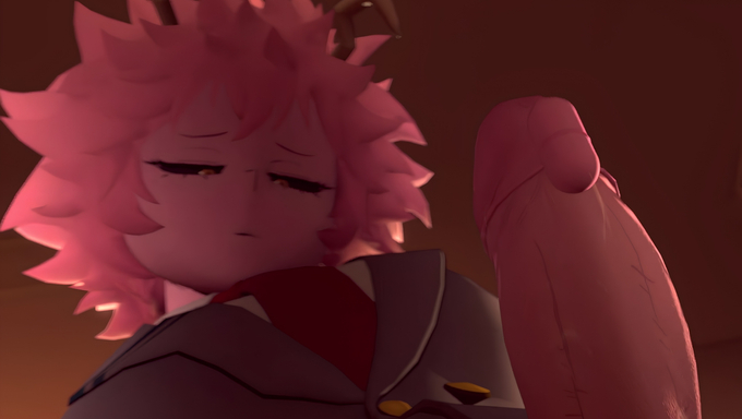 Mina Ashido Cums After Masturbating In The Classroom