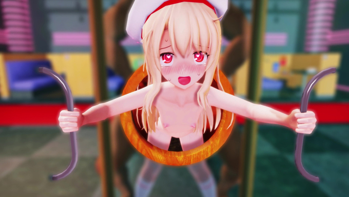 Illyasviel von Einzbern Takes A Cock Through The Glory Hole And Gets Owned