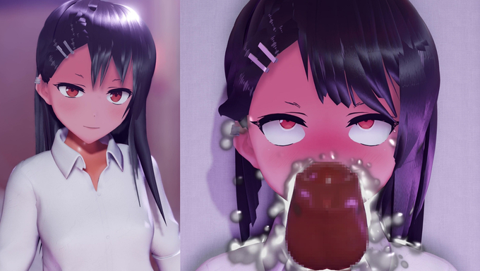 Miss Nagatoro’s Eye Twitches As She Gets Cum In Her Mouth