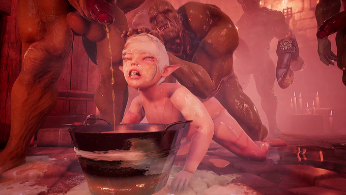 Elf Prince Gets Violated By The Monster In The Prison